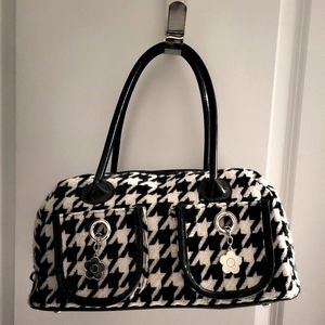 Vintage Mary Quant London Houndstooth Purse